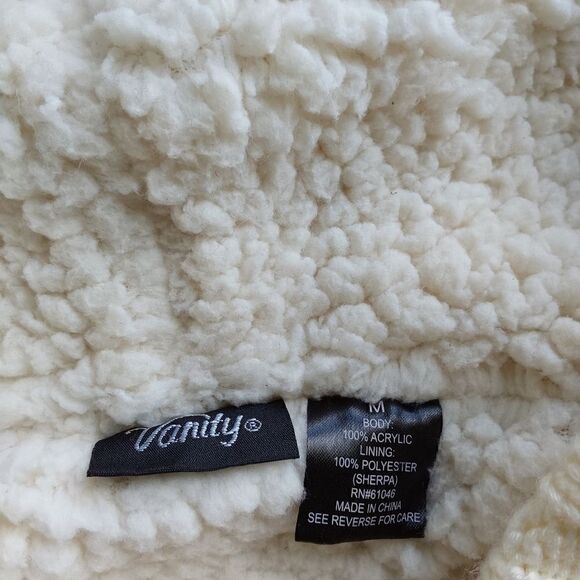 Vanity Sherpa lined Vest Cream Sz M - Picture 5 of 7